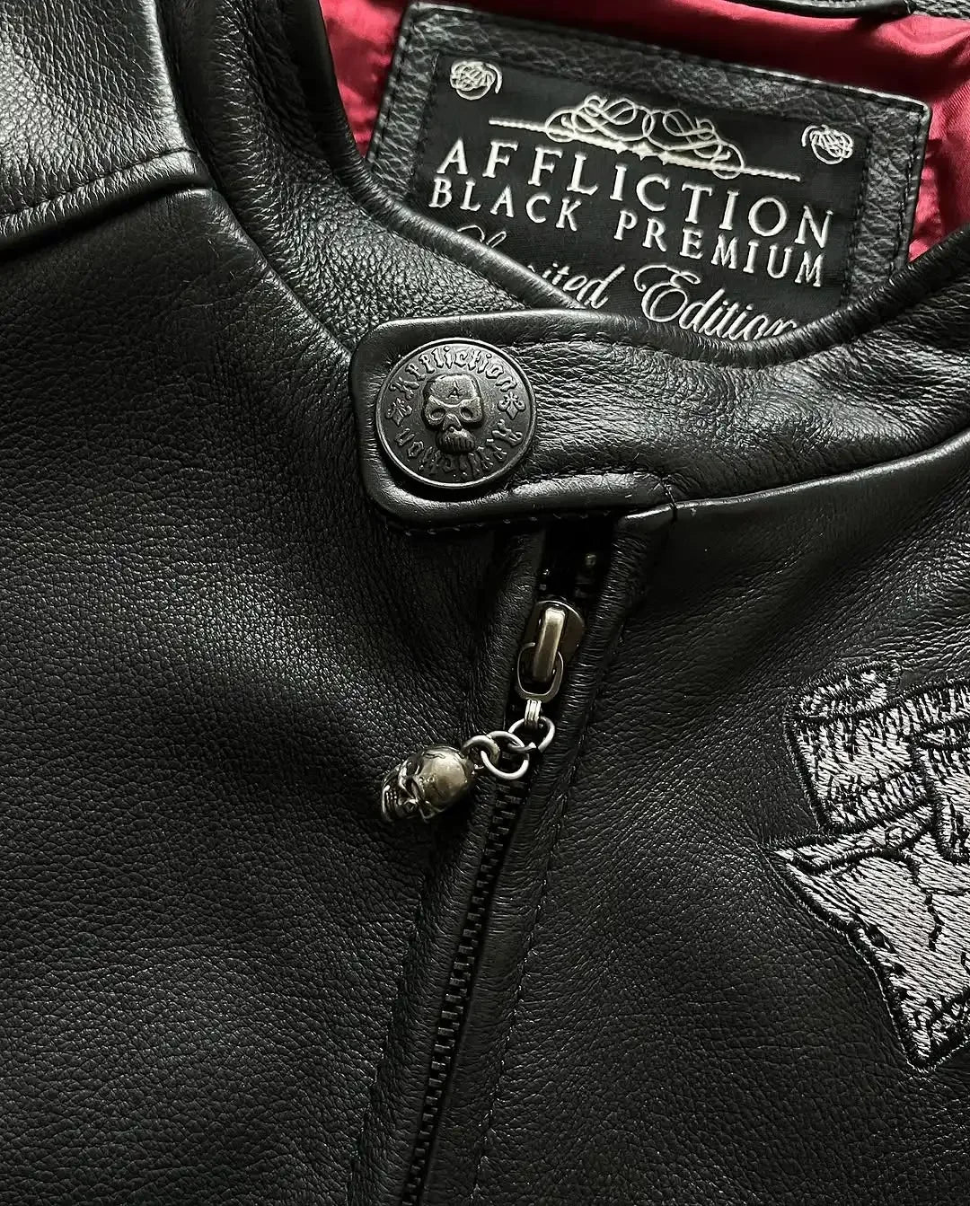 Skórzana Kurtka Punkowa Skull&Cross Rebel