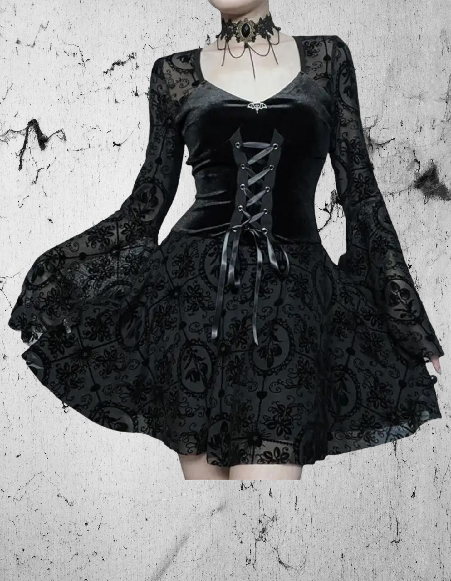 Sukienka Gotycka Black Veil